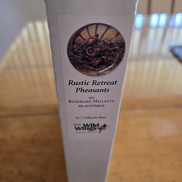 Vintage 1997 by Wild Things - Rustic Retreat Pheasant collector's plate. - Picture 10 of 10